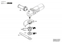 Bosch 3 603 C99 100 Pws 600 Angle Grinder 230 V / Eu Spare Parts